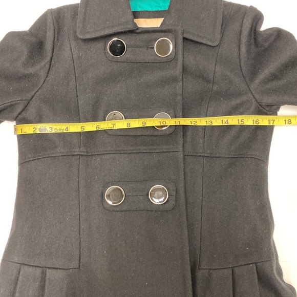 Sugarfly Girls Black Wool Coat - Picture 7 of 10